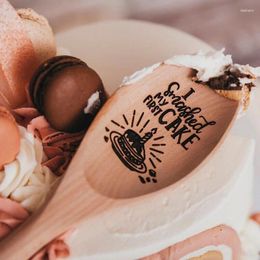 Party Decoration Cake Smash Wooden Spoon I Smashed My First Pography Prop Baby Boy Girl 1st Birthday Gift Favor Keepsake