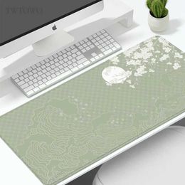 Pads Wrist Rests Game Green Japanese Wave XL Home Large XXL Keyboard Non slip Soft Table J240510