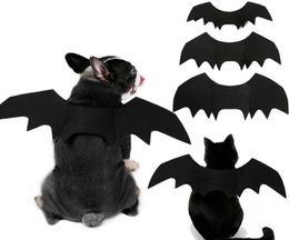 Newest Halloween Pet Bat Wings Small Large Dog Cat Bat Costume Clothing Pet Accessories Batman Cosplay Dog Clothes8210252