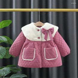 Down Coat Girls Coats Winter Children Thick Velvet Jackets Dress For Baby Warm Outerwear Clothes Kids Cotton Parkas Toddler Outdoors