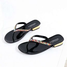 Slipper Beach Shoe Fashion summer Slippers Flip Flops With Rhinestones Women Sandals Casual Shoes H83p# 646 s 8ef4