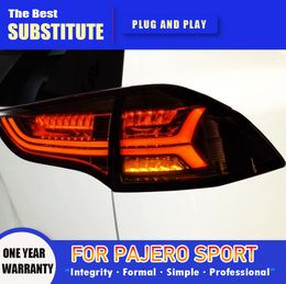 LED Tail Light for Pajero Sport 2004-20 15 LED Taillights Assembly Sequential Dynamic Turn Signal Reverse Lamp