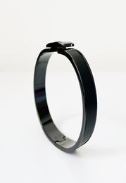 Designer Jewellery Gold Black H Bangle Couple Bracelets for Women and Men 12mm Silver Diamonds Lover Grind arenaceous Style1961858