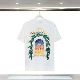 Casa Blanca Designer T Shirt Casa Blanca Man Casablanc Shirt Women Men T Shirt 2024 Summer New Style Designer Graphic Casablanc Letter Printing Loose Clothes 804