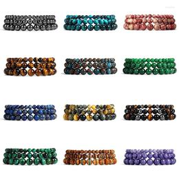 Strand 6/8/10mm Reiki Yoga Beads Bracelet Men Natural Stone Bracelets For Women Labradorite Agat Quartzs Healing Chakra Bangles Jewellery