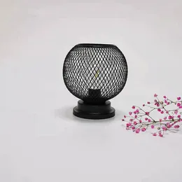 Table Lamps Creative Wrought Iron Hollow Spray Paint Night Light Home Decoration Mesh Lighting Lamp