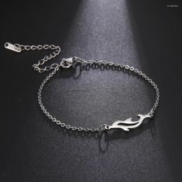 Anklets SkyrimCute Dolphin Pendant Ankle Wild Animal Foot Chain Summer Beach Leg Bracelet For Women Girl Charms Barefoot Sandals Jewelry