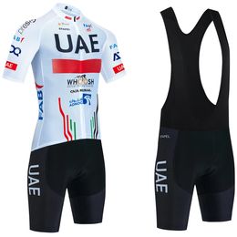 Cycling Set UAE Team Jersey Bike Shorts Men Women 20D Ropa Ciclismo Riding Maillot Bicycle Clothing Uniform 240426