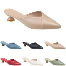 High Slippers Heels Sandals Fashion Women Shoes GAI Triple White Black Red Yellow Green Color42 380 116 d 2e01