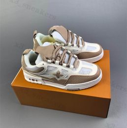 Designer bread shoes men Skate Sneakers unique With diamond leather made upper ventilate mesh bicolor model side incorporates Flower Casual 1854 S51