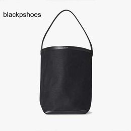 The Row TR Extra Designers Shoulder Support Classbag Lazy Simple Cowhide Large Capacity Bucket Bag for Women