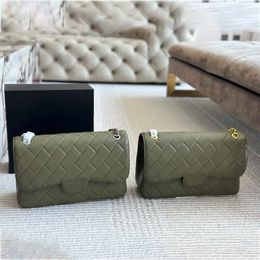 10A Mirror Quality Designers Womens Classic Flap Bag Mini Square Medium Double Bags Jumbo Quilted Purse Maxi Leather Caviar Lambskin Handbag 240515