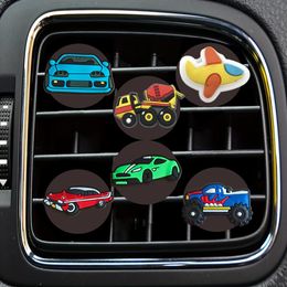 Car Air Freshener Transportation 1 Cartoon Vent Clip Clips Per Replacement Conditioner Outlet Diffuser For Office Home Drop Delivery O Otqds