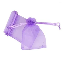 Gift Wrap Clear Goody Bags Candy Small Beam Port Wedding Favour Lavender Drawstring Jewellery Bag Pouch Packaging Supplies