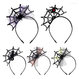 Hair Clips Adult Children Special Web Shaped Headband Black Colour Hoop Live Broadcast Christmas Party Headpiece