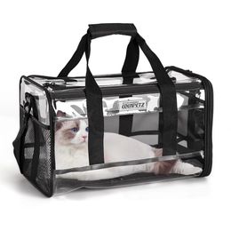 Carrier Edenpetz Brand Pet Cat Carrier Transparent Transport Breathable Dog Bag Fashion Shoulder Handbag