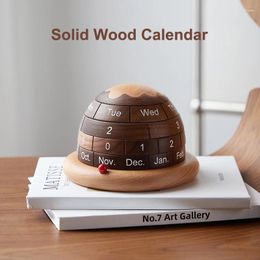 Party Favor Creative Planet Calendar Home Decoration Wooden Office Desktop Room Decor Gift Box For Girlfriend