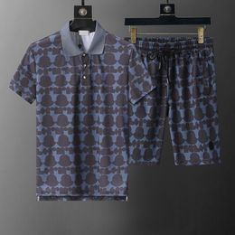 summer Men's tracksuit Designer Sports Short Sleeve Shorts Set Sportswear Trend Printed Cotton shirt wear with fashion Fashion Street Trend Alphabet701