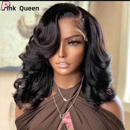 13x4 Lace Front Human Hair 200 Density Bouncy Curl Human Hair Wigs Curly For Black Women Pre Plucked Brazilian Deep Wave Frontal Wig Synthetic Black Hd Lace Wig
