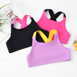 CAMISOLE TREINAMENTO MENINAS PUERTIMENTA DE AUTHERTA MENINAS MENINAS TOP SOLID SOLID CRIANÇAS TANQUE TAP TOP RESULHOS JUVEIS 5-13YL2405