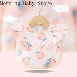 Bibs Burp Cloths Cartoon dot baby eating bib waterproof baby Saliva towel children feeding apron boys and girls sleeveless Burp clothesL240514