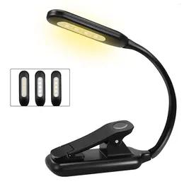 Table Lamps Book Light Rechargeable Reading 9 LED For In Bed With 3 Brightness Easy Clip On Lamp
