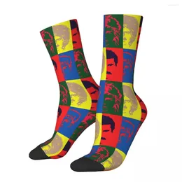 Men's Socks Harajuku Queens Soccer Freddies Mercurys Band Polyester Middle Tube For Women Men Breathable