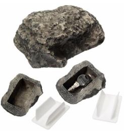 Key Box Rock Hide In Stone Security Safe Storage Secret Box Outdoor Garden Organizer Fake Rock Holder7595141