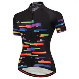 Racing Jackets 2024 Summer Women Cycling Jersey Top Bike Short Sleeve Wear Clothing Ropa Ciclismo MTB