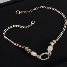Top Gold Fashion Alloy Pearl Necklaces Chokers Necklaces Pendants Chokers For Woman Necklaces Letter Necklace Designer Necklace Gift Chain Jewellery
