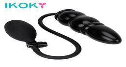IKOKY Inflatable Anal Plug Expandable Butt Plug With Pump Adult Products Silicone Sex Toys for Women Men Anal Dilator Massager S186505953