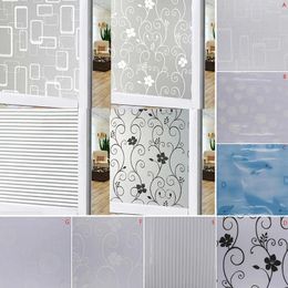 Window Stickers 100x60CM Bedroom Bathroom Home Glass Privacy Film Sticker PVC Frosted