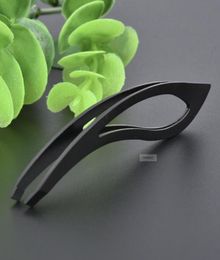 1pc steel Leaves style eyebrow tweezers eye curlers make up Antistatic tight extension curvex styling tools3741145