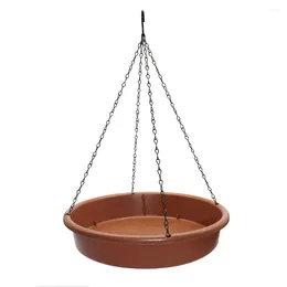 Other Bird Supplies Durable Feeder Bowl Metal Bath With Capacity Weather-resistant Design Easy To Install Hanging For Outdoor