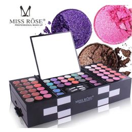Sets Miss Rose Matte Eyeshadow Make Up Palette Professional 142 Colors Eye Shadow Eyebrow Powder Blush Combination Makeup Set Kit DHL f