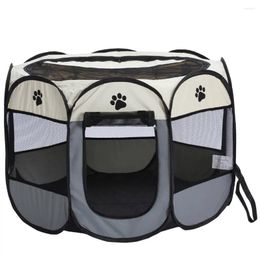 Cat Carriers Portable Breathable Pet Cage Fence Dog Kennel Folding Oxford Cloth Waterproof Durable Tent