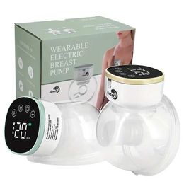 Breastpumps Portable rechargeable electric breast pump integrated with silicone wireless wearable no need for female Q240514