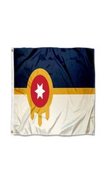 City of Tulsa Flag 3x5 Foot Banner Printing 100D polyester Indoor Outdoor Hanging Decoration Flag With Brass Grommets 4709160