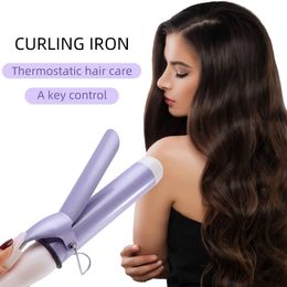 Electric Hair Curler Women Professional Ceramic Curling Iron Adjustable Temperature Styling Tool LCD Display Care 240506