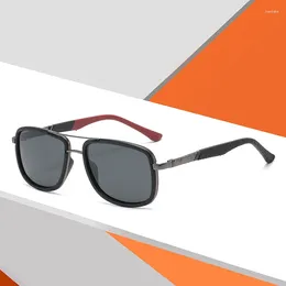Sunglasses 52mm Polarised Men Women Driving Fishing Retro Sun Glasses Brand Male Metal For Man UV400 1778