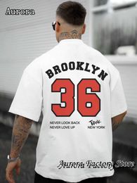 Men's T-Shirts Fashion Brooklyn 36 T-Shirt Men Summer Cotton Tops Ts Casual Short Slve Clothing Vintage Strtwear Harajuku y2K T-Shirt T240515