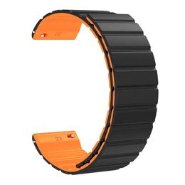 Watch Bands 16mm 18mm 20mm 22mm Sile magnetic rubber strap used for intelligent sports Connexion mens Q240514