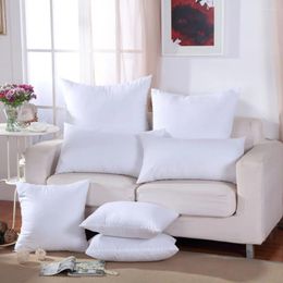 Pillow 40 40/45 45/50 50/55 55cm White Square Insert Core Head Waist Filler Home Inner Filling Bedroom Accessory