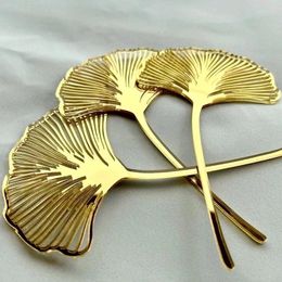 Party Supplies 1Set Acrylic Gold Leaf Decoration Flower For Cake Topper Paper Birthday Happy Golden Palm Baking Cakes Decor Bohemian