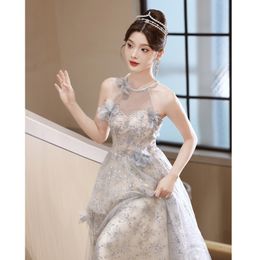 2024 Beaded Lace Mother Of The Bride Dresses Long hang neck sequined Formal Evening Gowns Mermaid Plus Size Mothers Wedding Party Gowns Formal designer Evening Dress