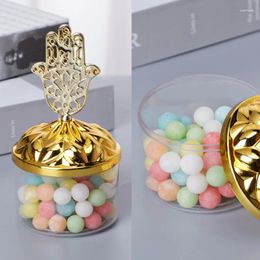 Gift Wrap Plastic Wedding Candy Box 12pcs/set Gold Silver Plated Party Favors Packaging For Baby Full Moon Birthday Storage