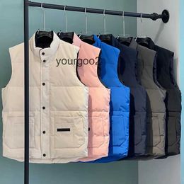 2023 New Mens freestyle real feather down Winter Fashion vest body warmer Advanced Waterproof Fabric men women vests jacket wholesale