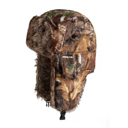 Cap de ski de inverno Lei feng camuflage chapéu de proteção contra orelha retalhos caçadores de soldados de aviador de aviador evido tampa mais quente e grossa