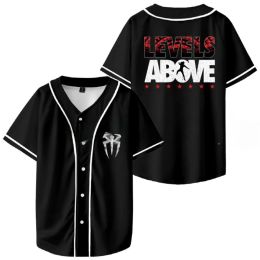 Roman Reigns Levels Above Baseball Shirt Men Women Hipster Hip Hop Short Sleeve Baseball Jersey Tee Shirt Streetwear Summer Tops