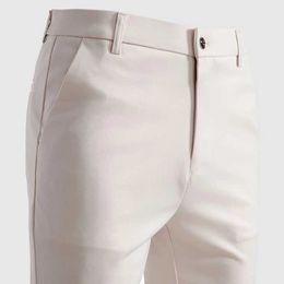 Men's Pants Summer Spring Male Casual Pants Business Suit Pants Khaki Classic Mens Dress Pants Flexible Office Clothes Y240514